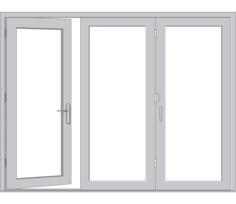 Monterey Pella Architect Reserve Series Contemporary Bifold Patio Door