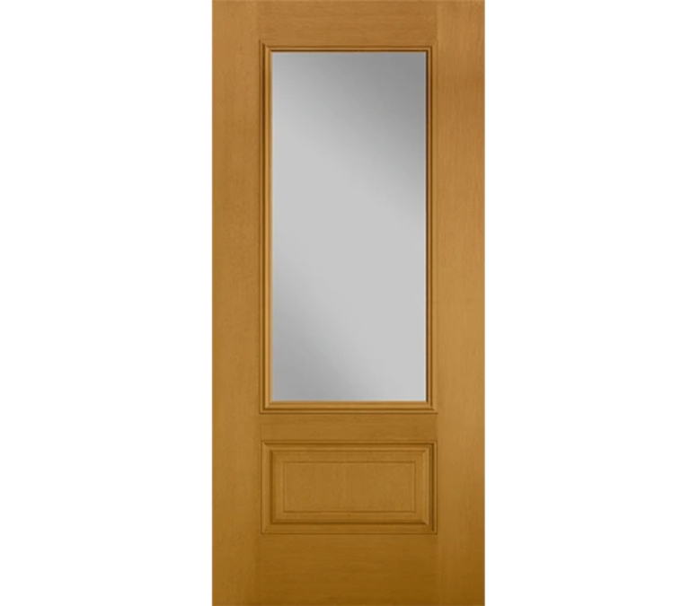 Monterey Three Quaters light Fiberglass Entry Door